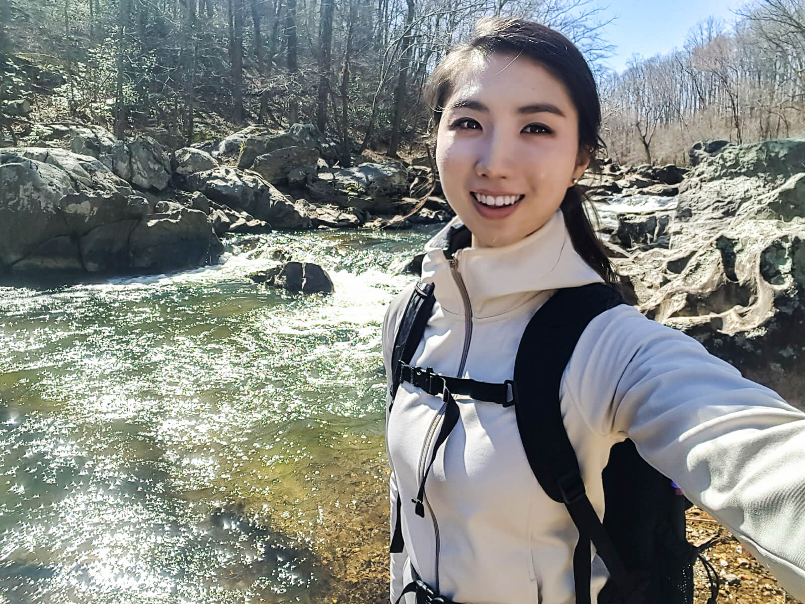 Joyce Youn out hiking