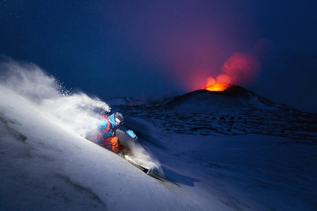 Skier: Oscar Hübinette Tolbachik, Kamchatka, Russia @Fredrik Schenholm
