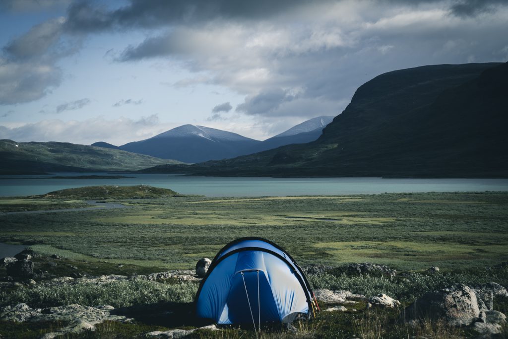 Camping in the mountains, Fjällräven tents