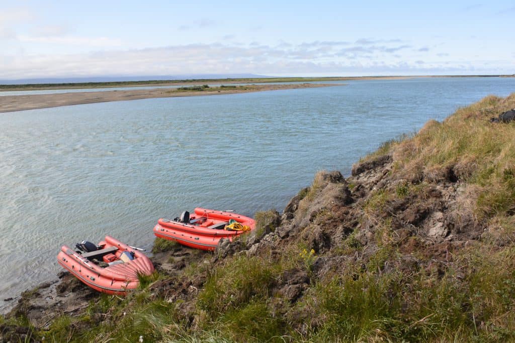 Boats at Wrangel Island, research for the arctic islands project