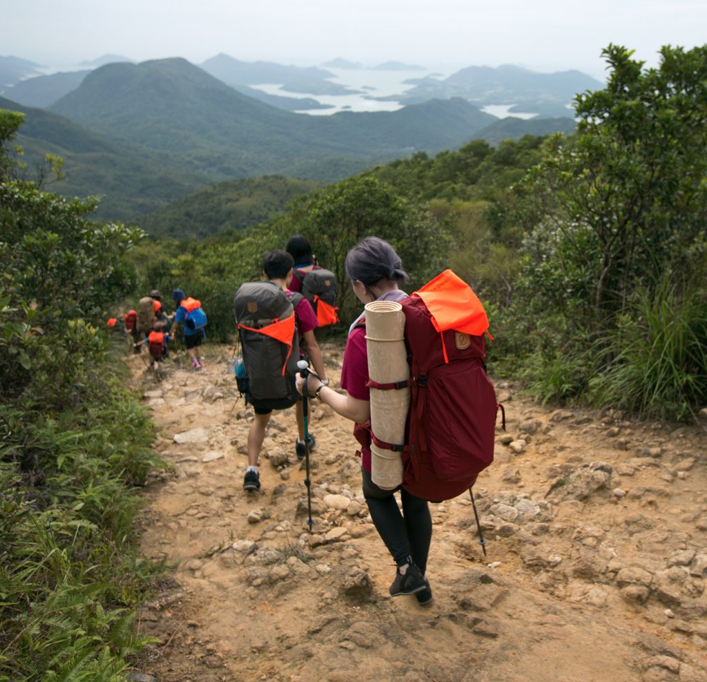 Hikers in fjällräven classic, fjällräven backpacks