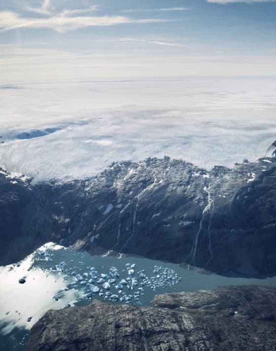 Glacier, view from above