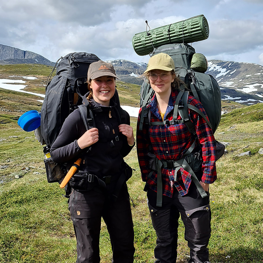 Field workers on arctic fox initiative